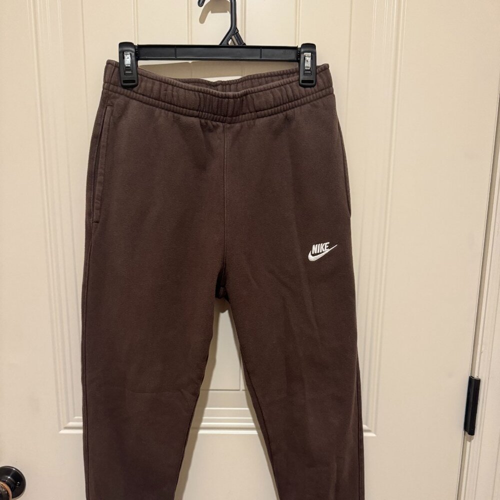 Nike Full Length Joggers Sweatpants Size Men's Small Brown